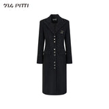 롱 슈트 칼라 울 다용도 코트