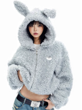 토끼 귀 후드티