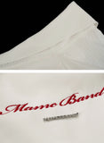 Lantern sleeve white shirt and bra