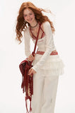 Square collar bow long-sleeved T-shirt