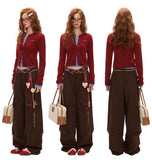 레이스 긴팔 니트 가디건