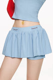 Fake two-piece camisole simple skirt and pants suit