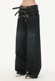 Three-waist jeans loose casual pants