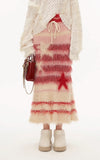 Original striped star skirt midi and long skirt