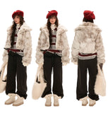 여성용 3차원 라펠 재킷