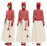 후드 플리스 스트라이프 스웨터 올매치 지퍼 니트 재킷