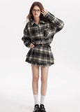 Black & White Checkered Two-Piece