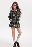 Black & White Checkered Two-Piece