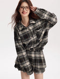 Black & White Checkered Two-Piece