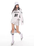 Silver Futuristic No.91 Jersey Tee