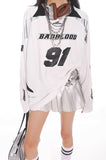 Silver Futuristic No.91 Jersey Tee