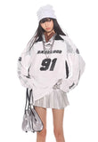 Silver Futuristic No.91 Jersey Tee