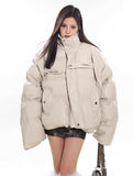 PU Leather Deconstructed Strap Jacket