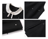 인형 칼라 민소매 탑 롱 스커트 투피스 슈트