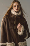 수정 가능한 코트 두꺼워진 모조 모피 플러시 코트 따뜻한 스웨이드 코트