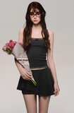 Gray striped knitted high-end suit slim and elegant