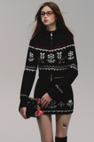 Jacquard Knit Sweater & Skirt Set