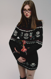 Jacquard Knit Sweater & Skirt Set
