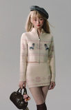 Jacquard Knit Sweater & Skirt Set