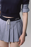 Sporty Chic Faux Two-Piece Skirt Set