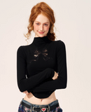 리본 레이스 달콤 매콤 티셔츠 여성 상의