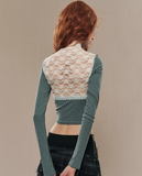 리본 레이스 달콤 매콤 티셔츠 여성 상의