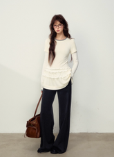 레이어드 룩 걸스 스프링 티셔츠