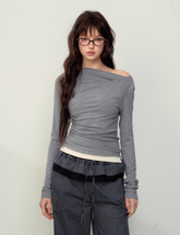 반 쉬크 오프숄더 티셔츠