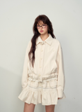 Dreamy Miu Lace Jacket & Layered Cake Skirt Set