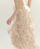 플로럴 레이스 프렌치 슬립 드레스