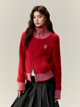 Spring High Neck Cardigan