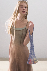 그라데이션 메시 스프링 드레스