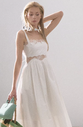 텐셀 레이스 서스펜더 드레스