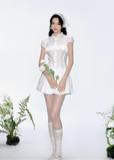 3D Flower Strapless Slim Cami