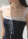Tencel Hemp Layered Look Strap Dress