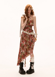 Strapless Cinched Waist Long Dress