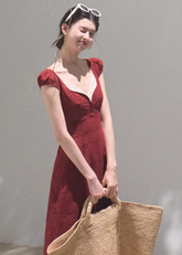 Bohemian Cotton Floral Tea Dress