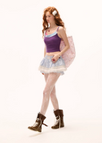Polka Dot Fake Three-Piece Camisole Top