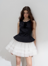 Satin Lace Ballet Skirt & Tank Set