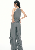 Lace V-Neck Camisole & Pants Set