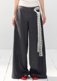 Elegant Stripe Halter Suit Set
