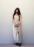 Light apricot tube top dress