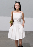 High-End Embroidered White Dress