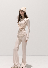 가짜 투피스 폴로 탑