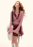 Grey Cross-Strap Knit