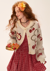 애플 체리 니트