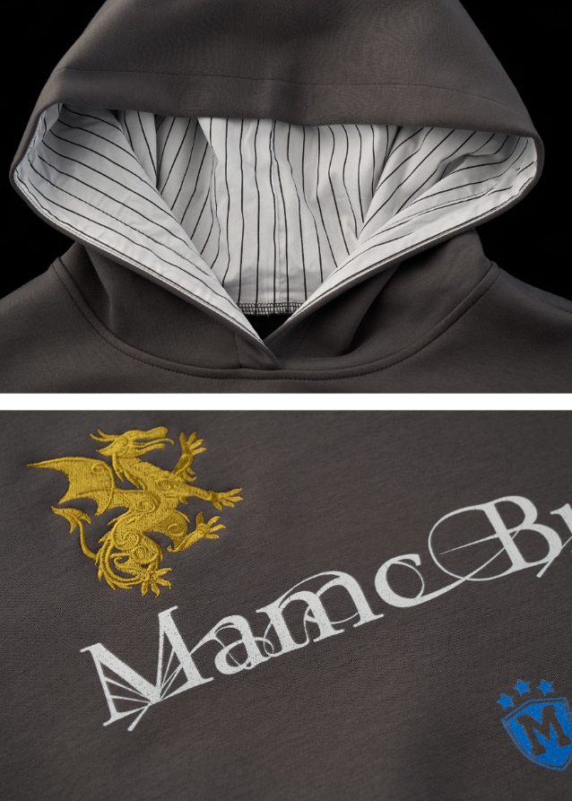 patchwork hooded shirt, women patchwork hoodie, american street style top, hybrid shirt hoodie women, fall winter 2025 fashion women, loose fit jersey sweatshirt, korean streetwear women 2025, casual oversized hoodie outfit, nowa tokyo street fashion