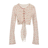 슬림핏 크롭 롱슬리브 탑