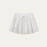 레이스 A라인 퍼프 하프 스커트