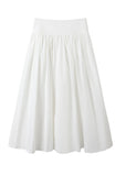 Off-Shoulder White Two-Piece Dress